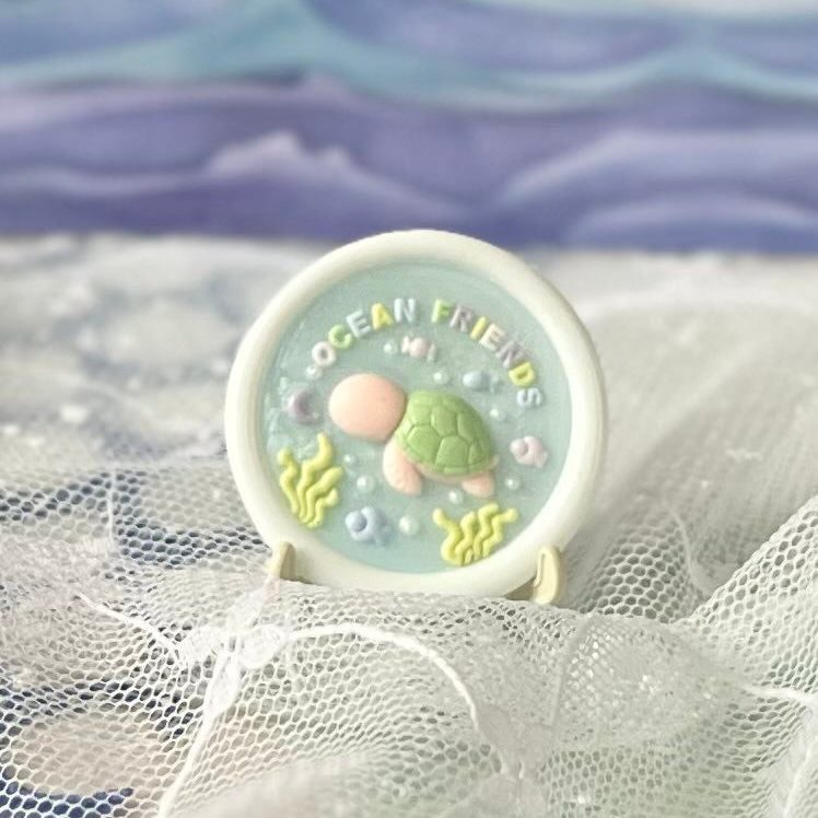 3Dスタンプヘッド「OCEAN FRIENDS」の封蝋